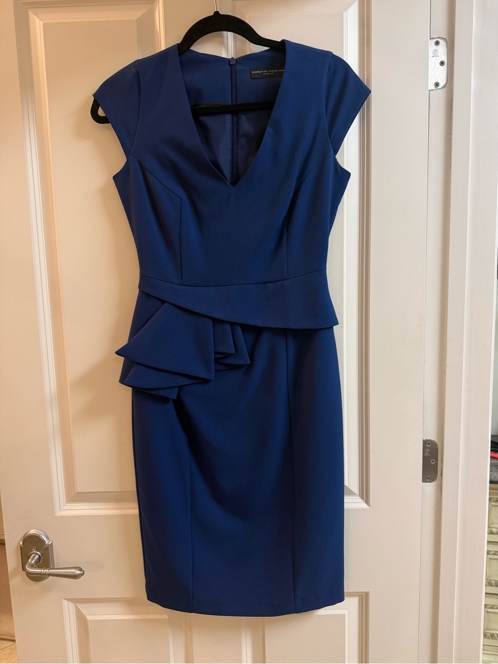 Dorothy Perkins Royal Blue Peplum Midi Dress